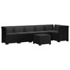 vidaXL Sofa Ogrodowa 6-osobowa z Poduszkami w Wyglądzie Rattanu PP