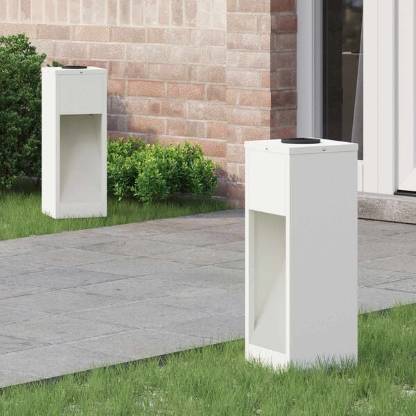 vidaXL Solarna Lampa LED na Ścieżkę 2 pcs Biały