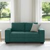 vidaXL Sofa 2-osobowa Ciemnozielona 160x77x82 cm Tkanina