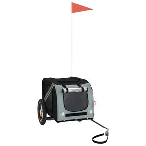 vidaXL Przyczepka rowerowa dla zwierząt, tkanina Oxford i żelazo