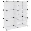 vidaXL Stojak na buty, przezroczysty, 84x31,5x93 cm, PP