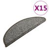 vidaXL Nakładki na schody, 15 szt., antracytowe, 65x21x4 cm