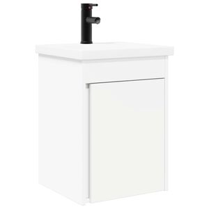 vidaXL Jednostka toaletowa z kranem Biały 42 x 40 x 74,5 cm