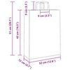 vidaXL Torby papierowe 250 szt. z uchwytami ż&oacute;łte 32x12x42 cm