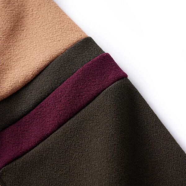 Bluza dziecięca, kolor ciemne khaki i camelowy, 116