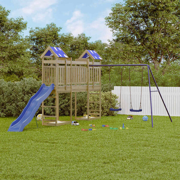 vidaXL Plac zabaw do ogrodu, impregnowane drewno sosnowe