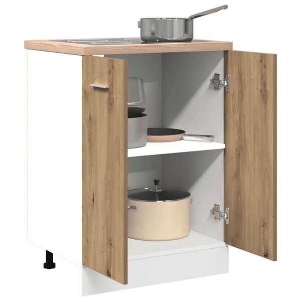 vidaXL Szafka, dąb artisan, "Lyon", 60x46x81,5 cm