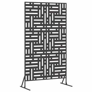 vidaXL Ekran prywatności 100 x 50 x 180 cm Stal Czarny