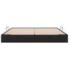 vidaXL Ł&oacute;żko z miejscem do przechowywania Czarny 200 x 200 cm tkanina