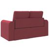 vidaXL Sofa Bed 60cm Czerwone wino tkanina