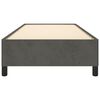 vidaXL Rama ł&oacute;żka bez materaca, ciemnoszare, 90x190 cm, aksamitna