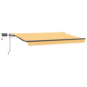 vidaXL Markiza wysuwana piaskowy 450 &times; 350 cm Tkanina i aluminium