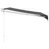vidaXL Zwijana markiza, antracytowa, 3x2,5 m, tkanina i aluminium