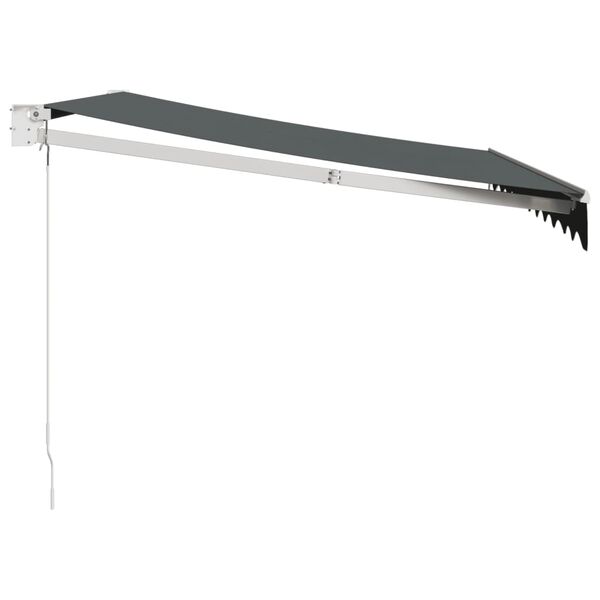vidaXL Zwijana markiza, antracytowa, 3x2,5 m, tkanina i aluminium