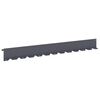 vidaXL Krawężnik do trawnika 20 szt. 102 x 10 x 4 cm Stal antracytowy