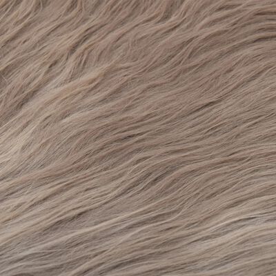 vidaXL Skóra z owcy islandzkiej, kolor taupe, 70x110 cm