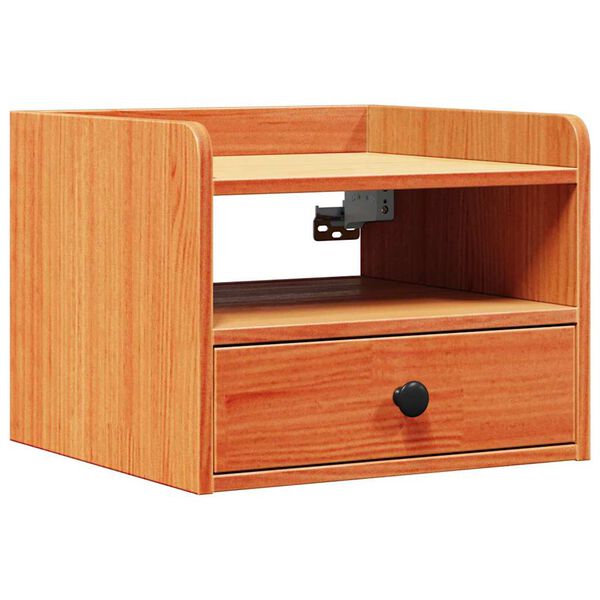 vidaXL Stolik nocny Woskowy Brąz 38 x 36 x 29,5 cm Lite drewno sosnowe