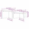 vidaXL Stolik kawowy 2 pcs Naturalny Lite drewno sosnowe