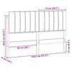 vidaXL Tapicerowane wezgłowie Z zagł&oacute;wkiem Brązowy i jasnoszary 140 cm