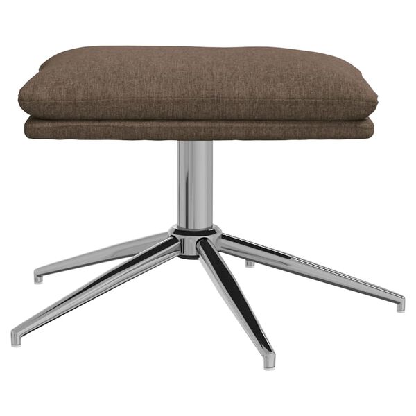 vidaXL Podn&oacute;żek, kolor taupe, 60x60x35 cm, tapicerowany tkaniną