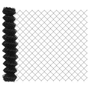 vidaXL Ogrodzenie łańcuchowe 25 x 1,4 m Stal Szary