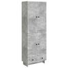 vidaXL Zestaw szafek 2 pcs Betonowy szary 66 x 34,5 x 95 cm
