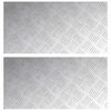 vidaXL Stopień 2 szt. 60 x 30 cm Srebrny Aluminium Prostokątny