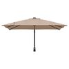 vidaXL Parasolka ogrodowa Taupe i Czarny 248.5 x 247.5 x 160 cm