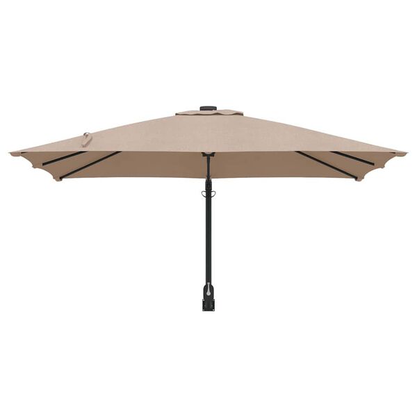 vidaXL Parasolka ogrodowa Taupe i Czarny 248.5 x 247.5 x 160 cm