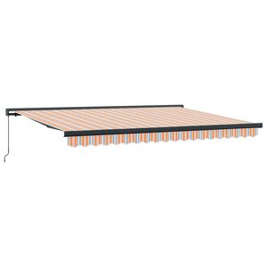 vidaXL Markiza wysuwana Pomarańczowy i Szary 400 &times; 300 cm