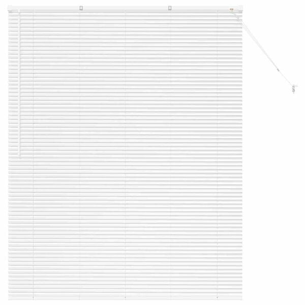 vidaXL Żaluzja okienna z zasłonami Biały Aluminium