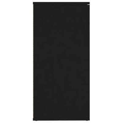 vidaXL Szafka, czarna, 160x36x75 cm, materiał drewnopochodny