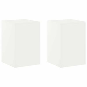 vidaXL Stojak na rośliny 2 pcs Biały 40 x 40 x 60 cm Stal