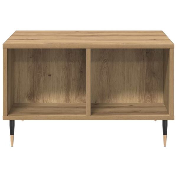 vidaXL Stolik kawowy, dąb artisan, 60x50x36,5 cm