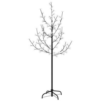 vidaXL Drzewko wiśniowe, 84 ciepłe białe LED, 120 cm