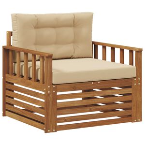 vidaXL Zestaw sof na zewnątrz Lite drewno akacjowe i poliester