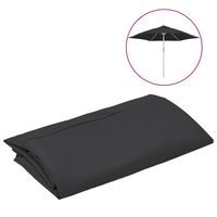 vidaXL Pokrycie do parasola ogrodowego, czarne, 300 cm
