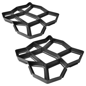 vidaXL Forma do produkcji płyty chodnikowej 42 x 42 x 4 cm zestaw x 2