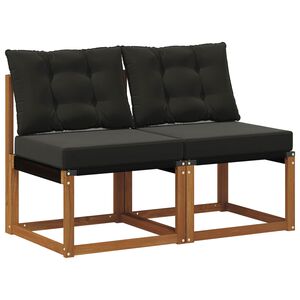 vidaXL 2 Sztuka Sofa środkowa na zewnątrz
