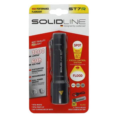 SOLIDLINE Akumulatorowa latarka ST7R z klipsem, 1000 Lm