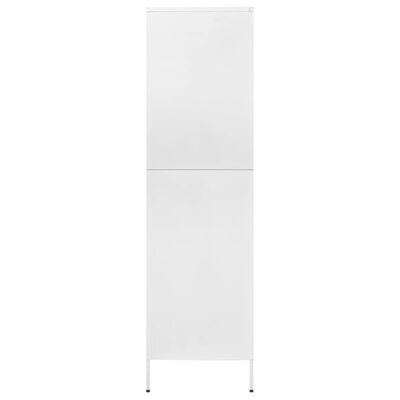 vidaXL Szafa, biała, 90x50x180 cm, stalowa