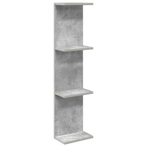 vidaXL P&oacute;łka ścienna Betonowy szary 25 x 15 x 100 cm