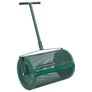 vidaXL Rozrzutnik do kompostu, 75L, zielony, &Oslash;40x60 cm, stal
