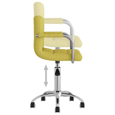 vidaXL Obrotowe krzesła stołowe, 4 szt., ciemnozielone, obite tkaniną