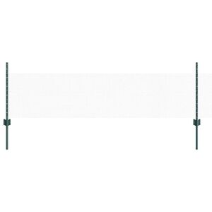vidaXL Sześciokątne ogrodzenie z słupkiem 50 x 0,5 m Stal pokryta PVC
