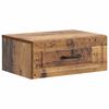 vidaXL Wisząca Szafka Nocna Stare drewno 49 x 34,5 x 20 cm