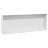 vidaXL Nisza prysznicowa Biały 90 x 30 x 9,5 cm Stal nierdzewna