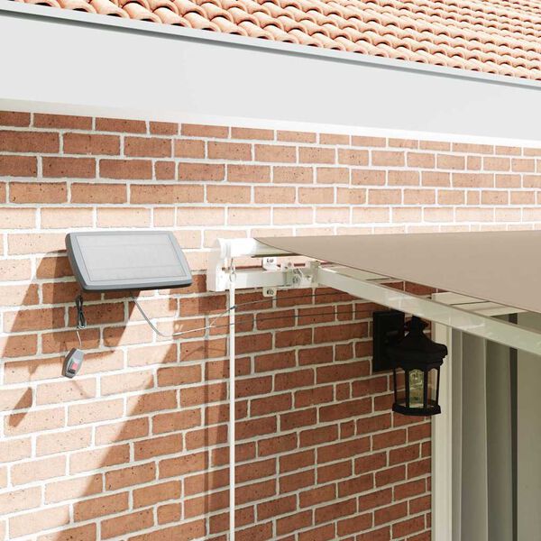 vidaXL Markiza zwijana Beżowy 450 &times; 300 cm Tkanina i Stal