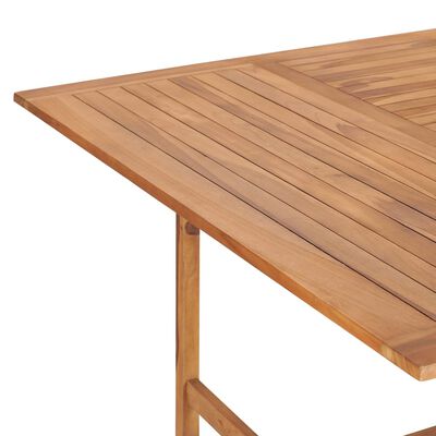 vidaXL Stół ogrodowy, 150x150x76 cm, lite drewno tekowe