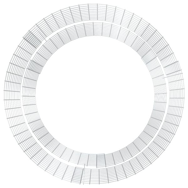 vidaXL Palenisko gabionowe, &Oslash; 100 cm, galwanizowane żelazo